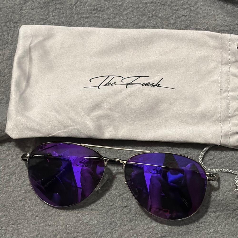 The Fresh Purple Aviator Sunglasses Excellent Condition
